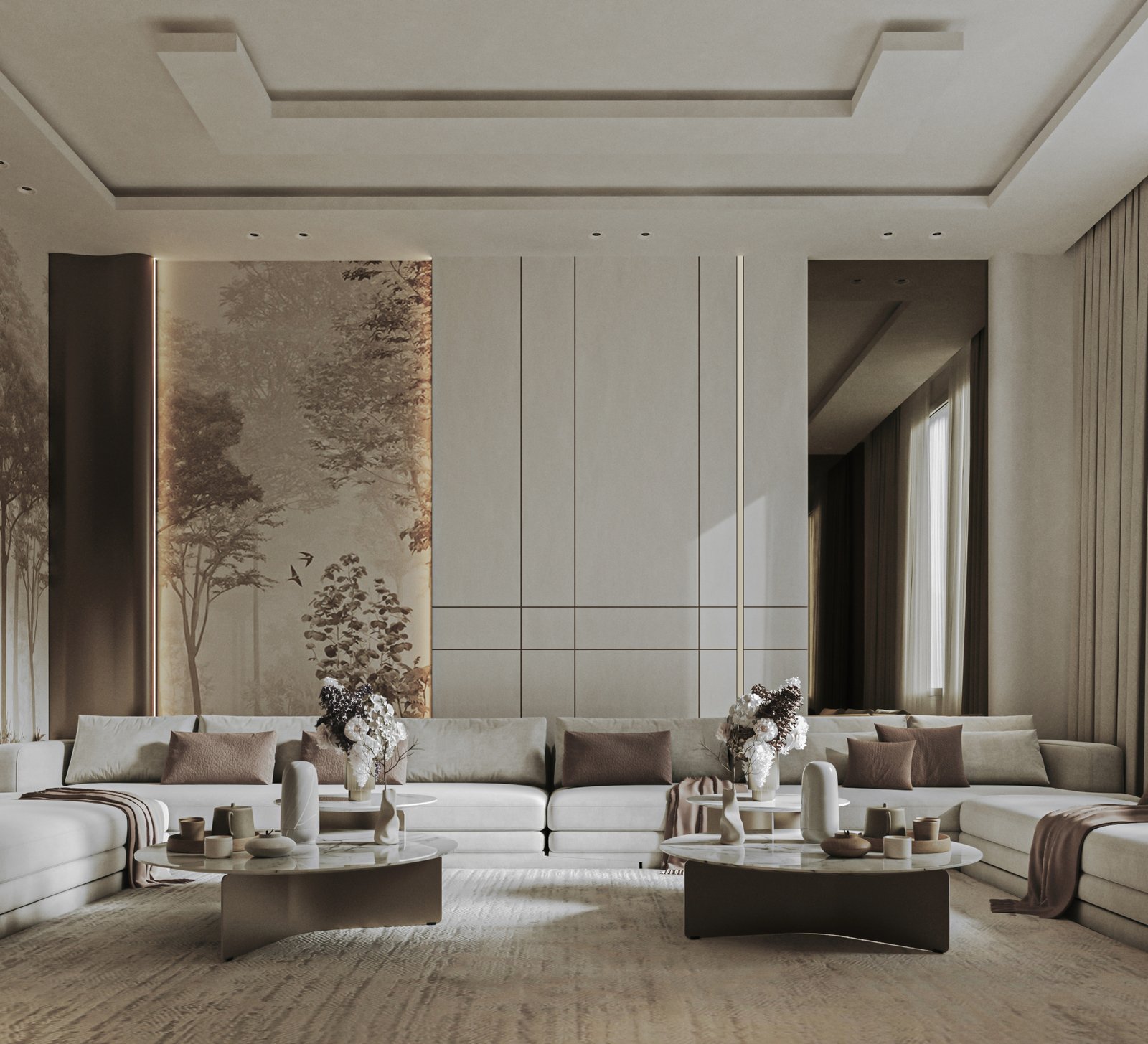 تصميم المجالس فاخر - تامرون للتصميم الداخلي بالرياض